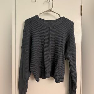 Hollister size L blue knit sweater! Never worn!!